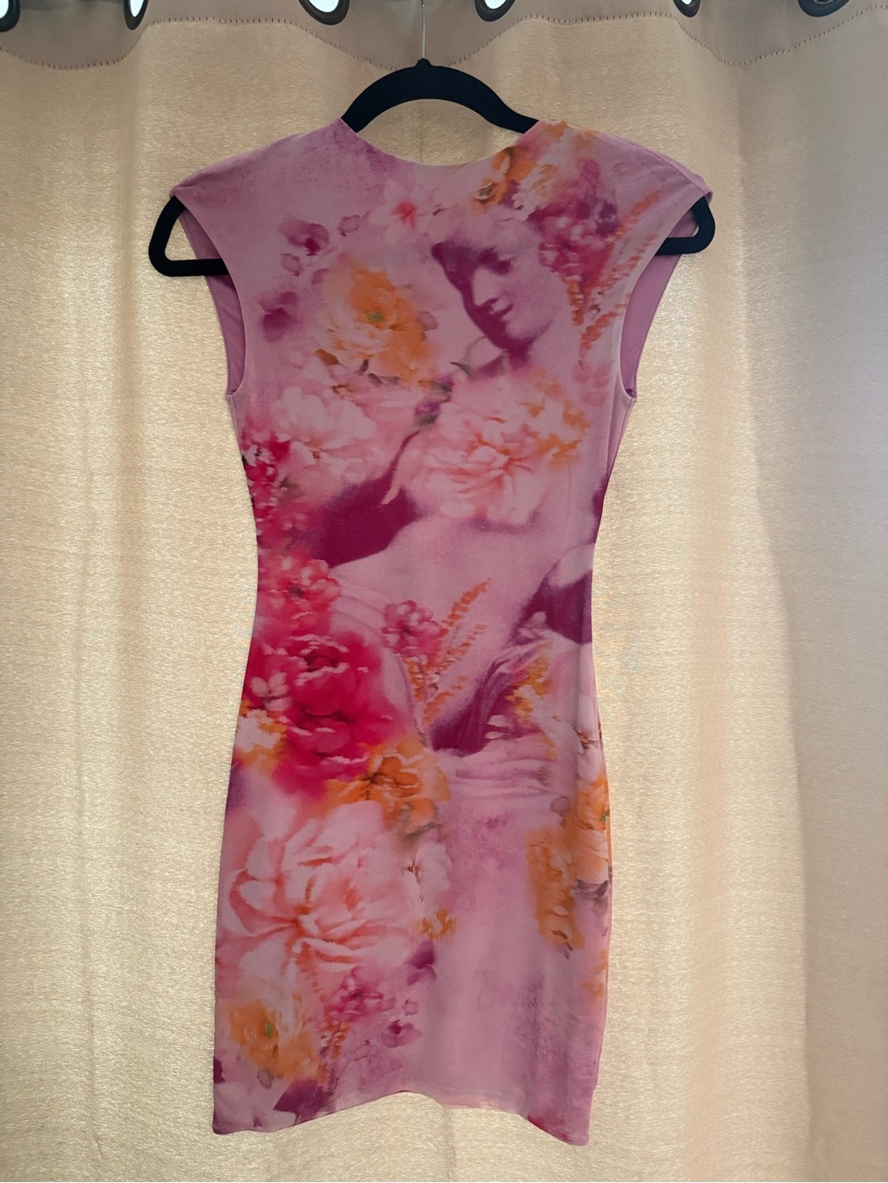 AFRM Pink Floral Print Mini Dress